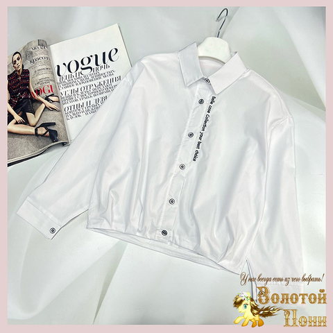 Рубашка девочке (8-12) 240615-Ш1549