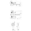 Lemark LM7513C Смеситель Practica для ванны с плоским поворотным изливом 200 мм (LM7513C)