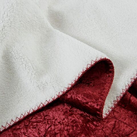 Плед 220х240 Sofi De MarkO Ундина бордовый