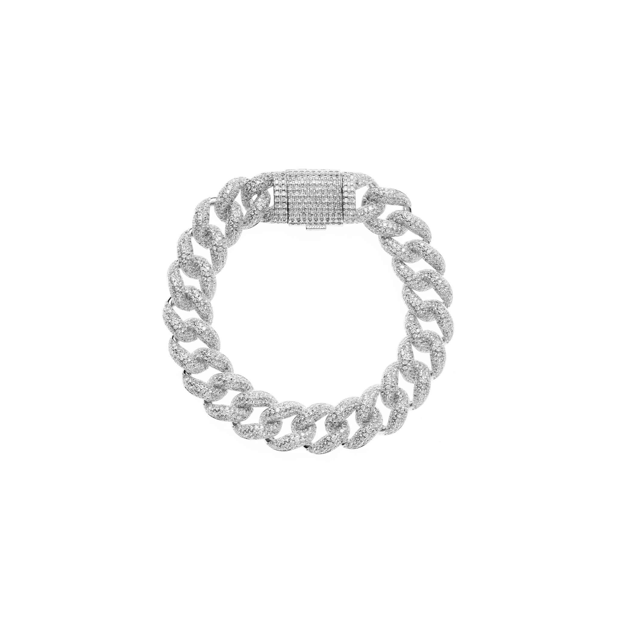 Браслет Cuban Link Bracelet – Silver купить онлайн по цене 23870 ₽ |  Интернет-магазин VIVA LA VIKA