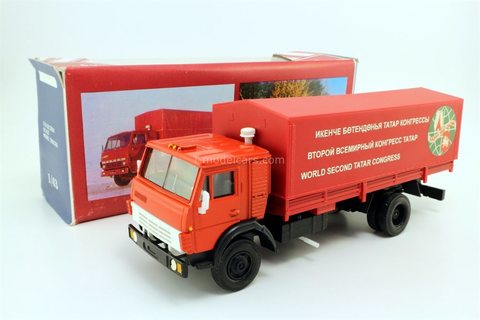 KAMAZ-5325 with awning Congress of the Tatars 1997 red Elecon Arek 1:43