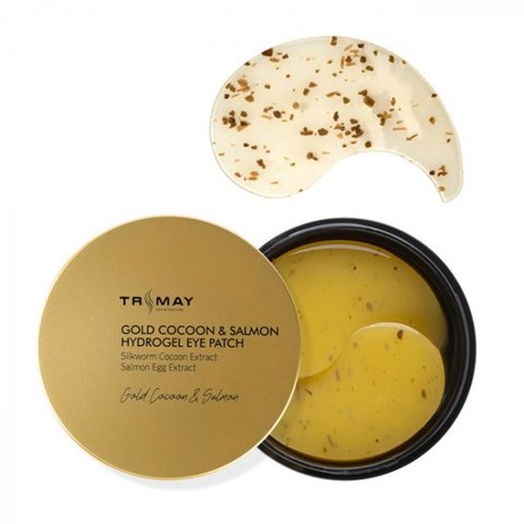 Патчи для век с экстрактом золотого кокона и икры лосося Trimay Gold Cocoon & Salmon Hydrogel Eye Patch