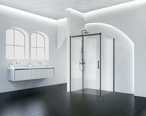 BelBagno ACQUA-AH-1-150/90-C-NERO Душевой уголок