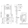 Berges 43404 Комплект : инсталляция NOVUM кнопка O5 Soft Touch черная, унитаз SIGMA Rimless 52 см, сиденье дюропласт микролифт, быстросъём
