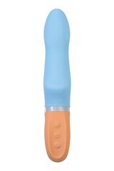 Голубой силиконовый вибратор Bluebell - 18,5 см. - 