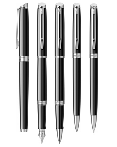 Набор подарочный Waterman Hemisphere Mars Black CT, ручка + чехол (1978718)