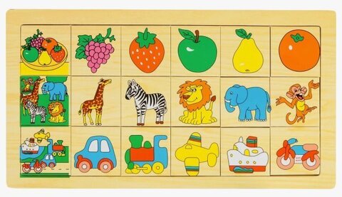 Рамка Вкладыш Подбери Картинку, микс. размер 30см*16см