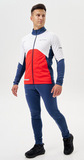 Элитный лыжный костюм Nordski Pro 2.0 White/Red/Blue мужской