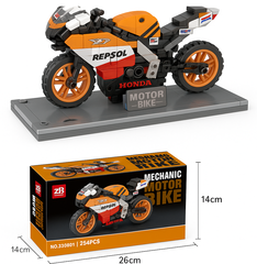 Конструктор Мотоцикл Спорт 284 дет.