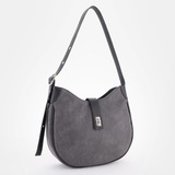 Сумка Саломея 328 македония серый + черный