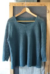 Описание по вязанию джемпера спицами "Sequin"