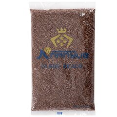 
          Бисер Alingar размер №12 вес 450 гр., коричневый металлик, непрозрачный, пакет