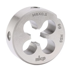 Плашка М 8,0х0,5 DINEN22568 HSS 6g 25х9мм NKP 240083N