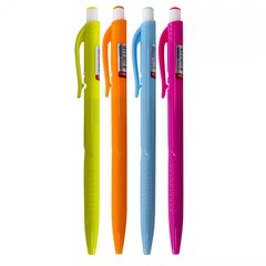 
          Ручка шариковая автоматическая Alingar "Неон", 0,7 мм, синяя, грип, круглый, цветной, пластиковый корпус, карт. уп.