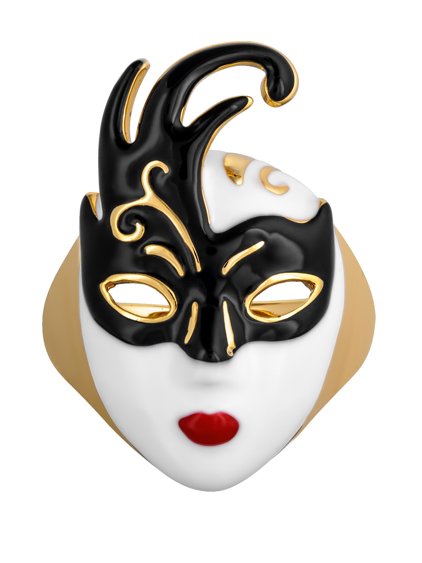 Массивное кольцо Маска Венецианская