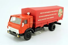 KAMAZ-5325 with awning Congress of the Tatars 1997 red Elecon Arek 1:43