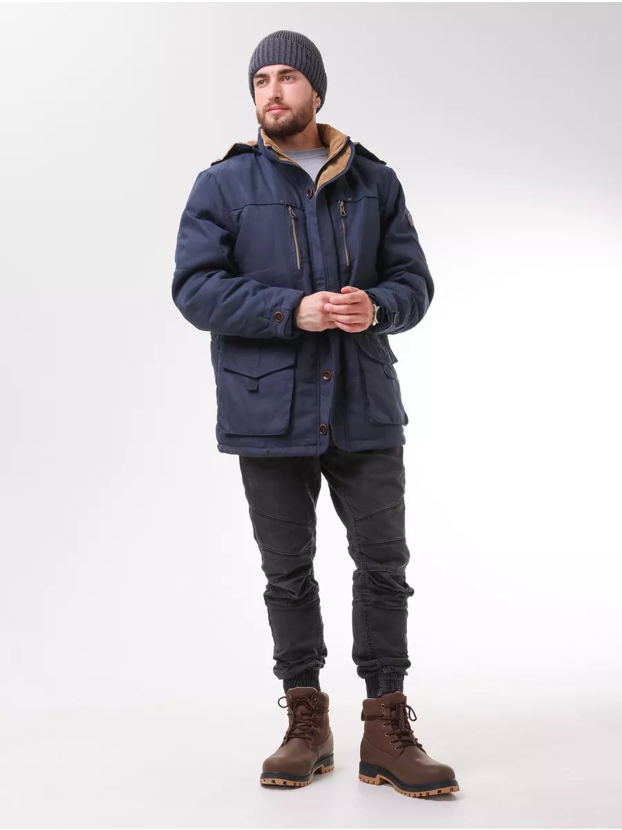 Шапка зимняя на флисе вязаная бини