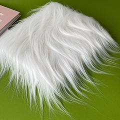 Мех длинноворсовый, ворс 8-9 см, для игрушек и рукоделия, 50*50 см (+- 2 см), 100% п/э, 1 отрез.