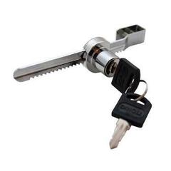 Замок мебельный реечный для стекла хром 301006