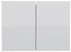 СВЕТОЗАР Эффект, без вставки и рамки, двухклавишный выключатель (SV-54434-W)