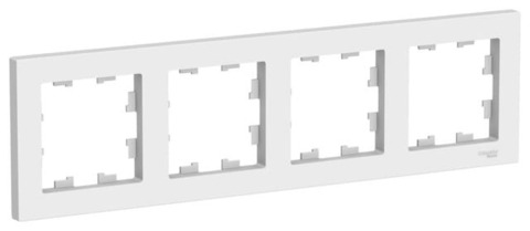 Рамка на 4 поста. Цвет Лотос. Schneider Electric(Шнайдер электрик). AtlasDesign. ATN001304