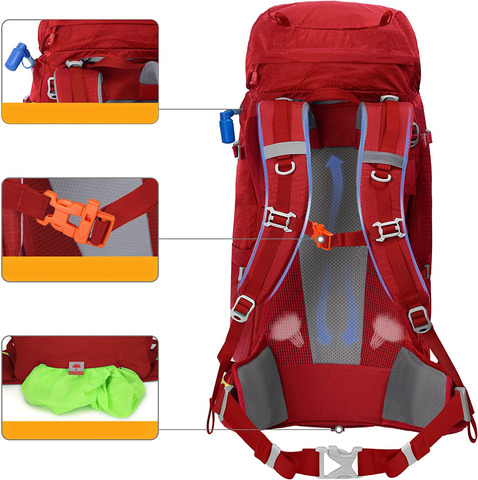 Картинка рюкзак туристический Nevo Rhino 8814-nw red - 4