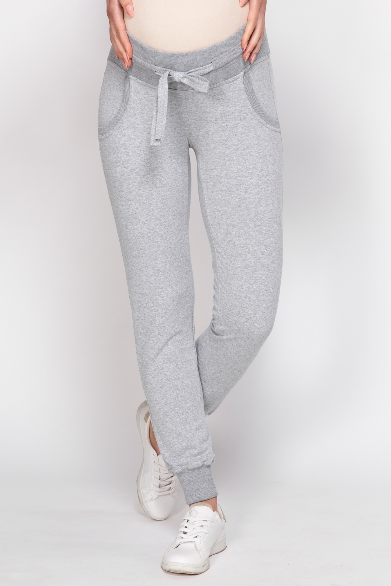 Брюки для беременных серые 711421611 MAMMYSIZE