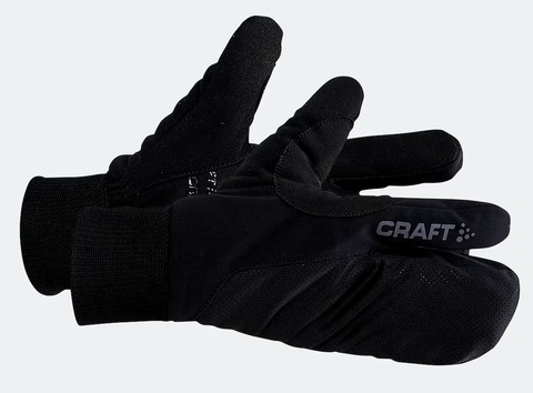 Картинка варежки лыжные Craft Core Insulate Split Finger black - 1