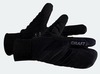 Картинка варежки лыжные Craft Core Insulate Split Finger black - 1