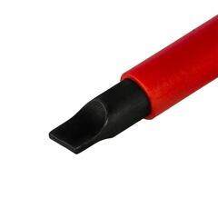 Отвертка диэлектрическая КОБАЛЬТ Ultra Grip SL 8,0 х 175 мм CR-V, двухкомпонентная рукоятк (646-478)