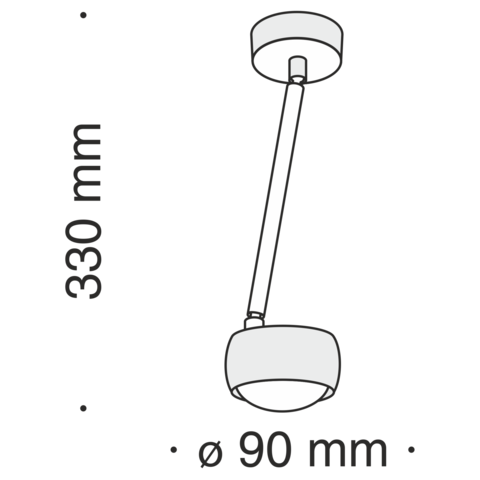 Подвесной светодиодный светильник Maytoni Lens MOD072CL-L8B3K черный