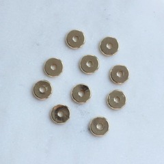 Разделители бусин 6*2 мм, позолоченные 10 шт Р022