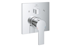 GROHE Allure 29176001 Внешняя часть смесителя для ванны скрытого монтажа на 3 потребителя, квадратная, хром фото