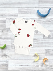 Боди Mjölk Брусника с длинным рукавом