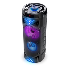 Портативная колонка FUMIKO TOWER с подсветкой и микрофоном черная