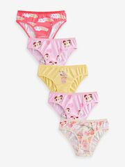 Трусы для девочки Next E75-368, 5 шт., Красный, Желтый, Розовый