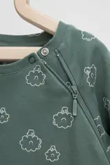 комбинезон для новорожденных  К 6444/зеленый мох,мини брокколи