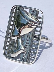 Нефертити (кольцо  из серебра)