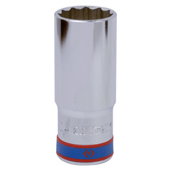 KING TONY (323024M) Головка торцевая глубокая двенадцатигранная 3/8", 24 мм