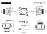 Курсовая камера Foxeer Micro Predator 5 Racing FPV Camera M8 Lens 4ms Latency Super WDR Flip black full case HS1249