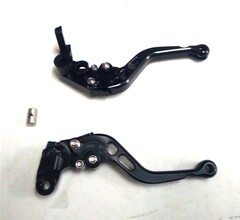 Короткие рычаги тормоза-сцепления Honda CBR 600 RR 2007-2022 / CBR 1000 RR / Fireblade 2008-2016 г.в. / Черные
