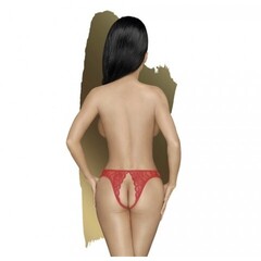 Стринги с доступом Penthouse Naughty valentine S/M красные