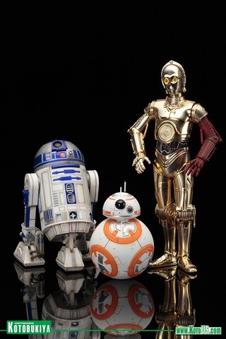 Звёздные войны Пробуждение Силы фигурки дроидов 1/10 R2-D2 C-3PO и BB-8