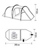 Картинка палатка туристическая Talberg Mira 2-3 зеленый - 2