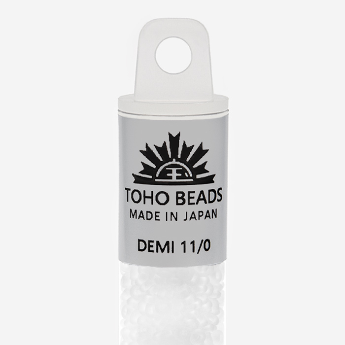 Японский бисер TOHO Demi 11/0 (№1F), прозрачный матовый