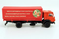 KAMAZ-5325 with awning Congress of the Tatars 1997 red Elecon Arek 1:43