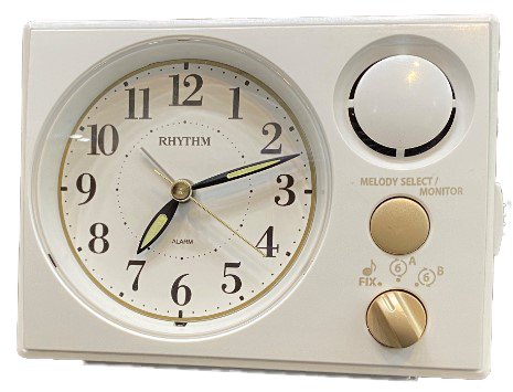 Настольные часы-будильник Rhythm 8RM402WU03