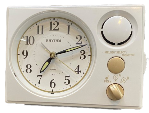 Настольные часы-будильник Rhythm 8RM402WU03