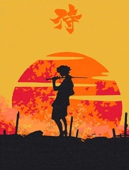 Картина по номерам Самурай Чамплу