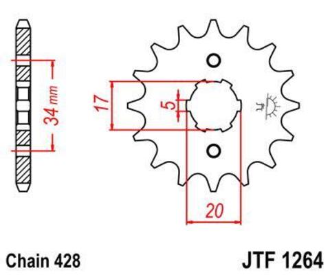 Звезда ведущая JTF1264 17